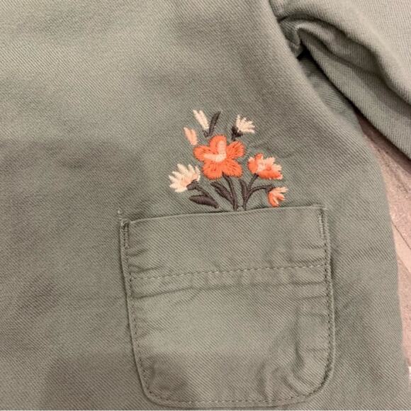 Baby b’Gosh Sage Green Button Down Light Jacket - Picture 2 of 10